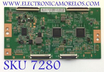 T-CON PARA TV TCL QLED / NUMERO DE PARTE 342911009C0F / TD-0001 / ST5461D11-3 / 342911009C0F11 / 34.29110.09C0 / PANEL LVU550NDHL CD9W08 V2 / MODELOS 55R635 / 55R646